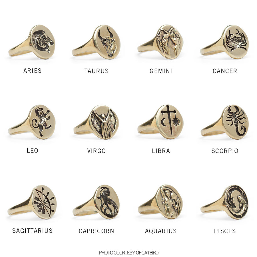 Zodiac Symbol Rings – LittleGreenRoomJewelry
